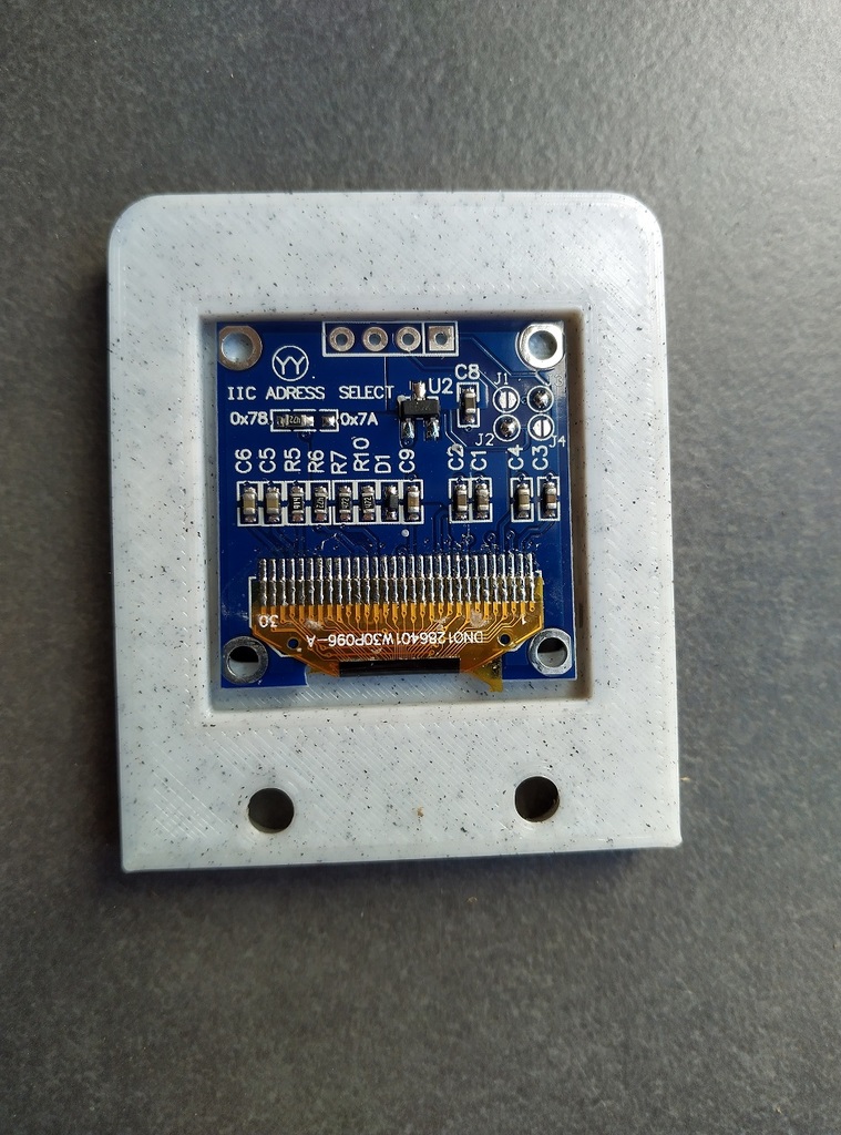 Octoprint monitor weather station esp8266 D1 mini ssd1306 bme280 case