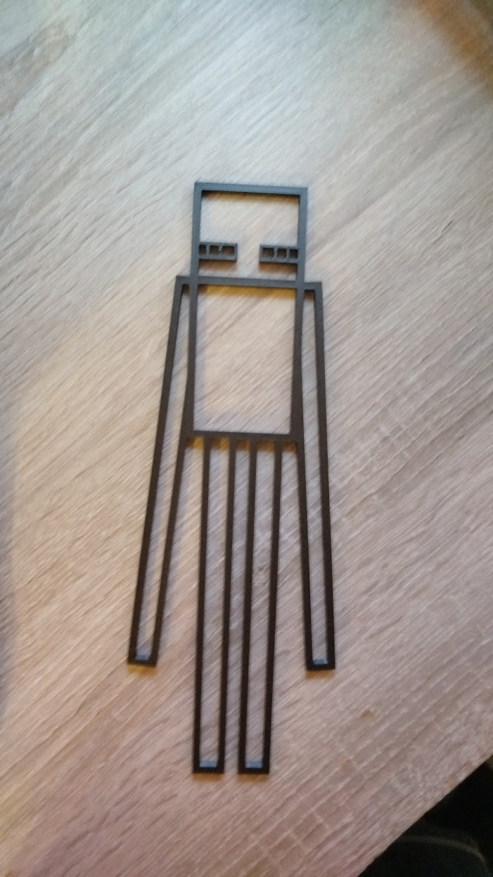 Miniatura 2 do modelo 3D Minecraft Enderman Wall art