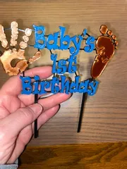 Babys First Birthday Cake Topper
