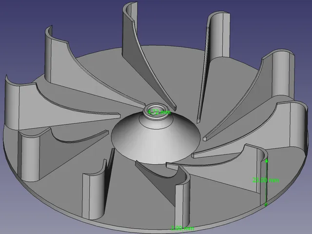 Bathroom Exhaust Fan Impellor