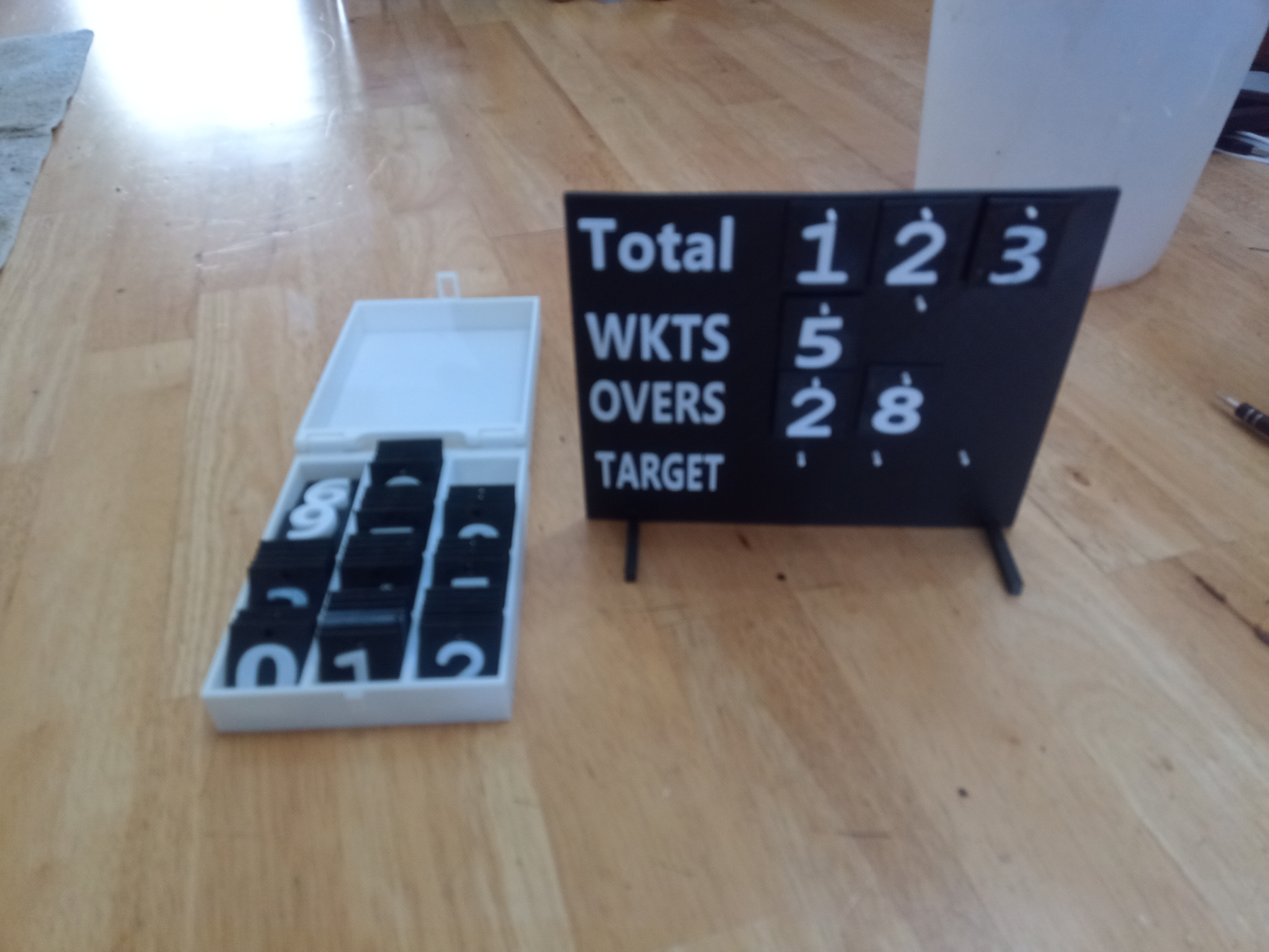 Desk Cricket scoreboard