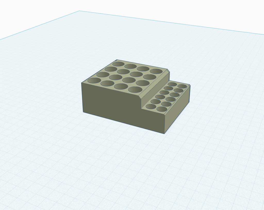 BATTERY HOLDER 4X4 2X6 FOR AA AND AAA BATTERIES FITS IN IKEA MOPPE DRAWERS