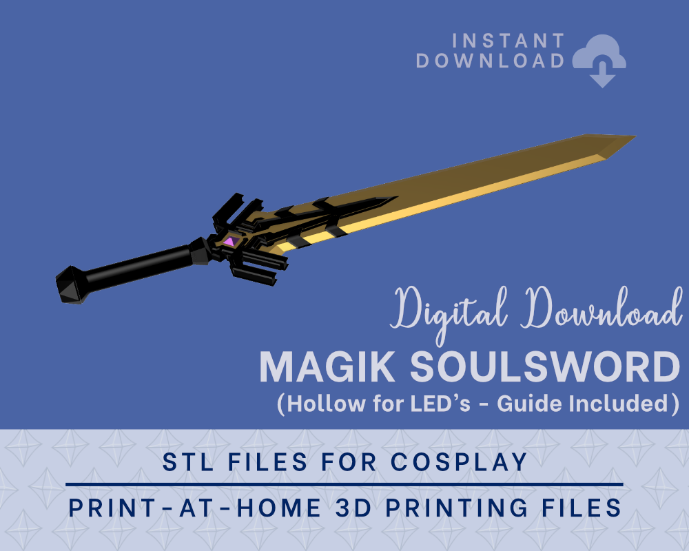 MAGIK Soulsword (Light-Up Capable) STL FILES [Marvel Rivals] Success