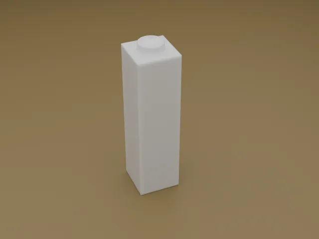 LEGO name brick 1x1x3