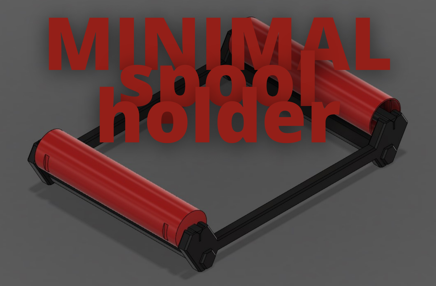 Minimal Rolling Filament Spool Holder