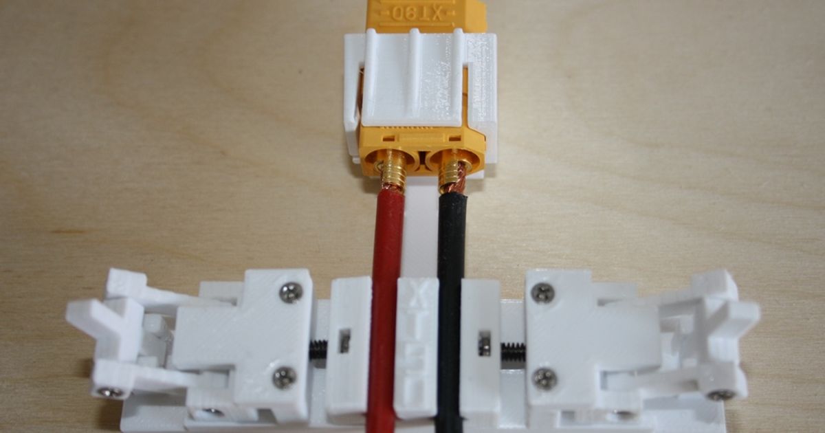 XT60/XT90 connector soldering tool by LuKowalski Download free STL