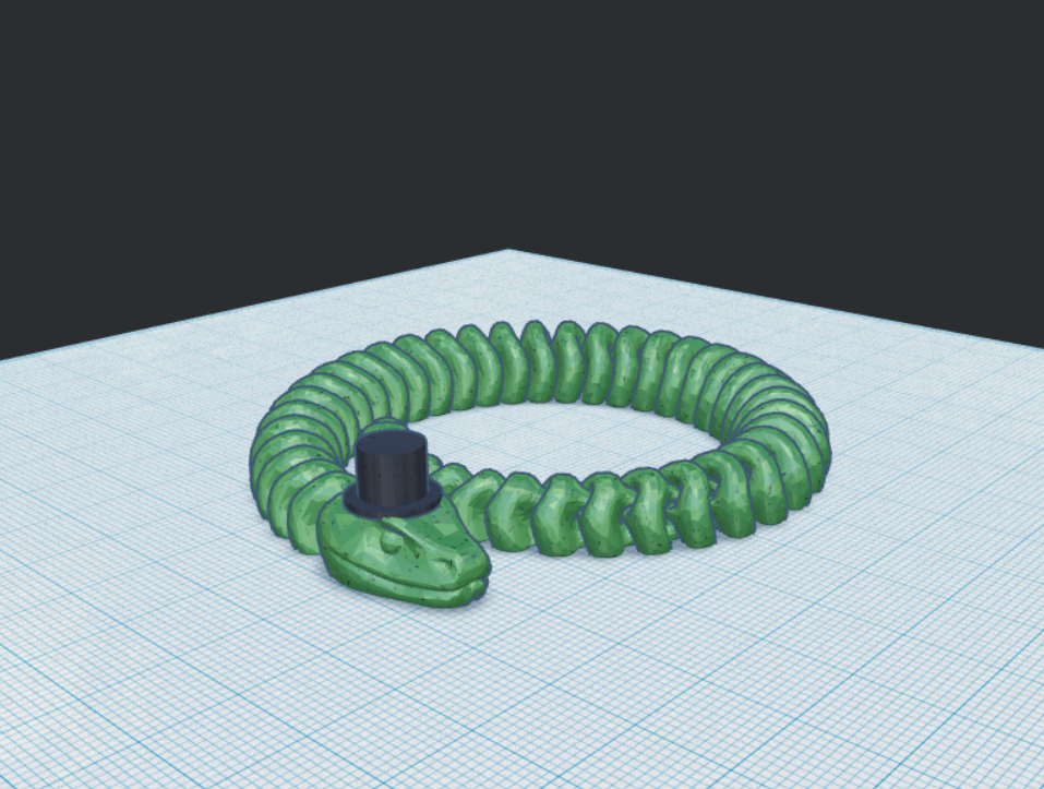 Flexi snake with tophat