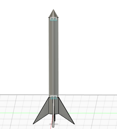 Miniatura 2 do modelo 3D Model Rocket (Works)