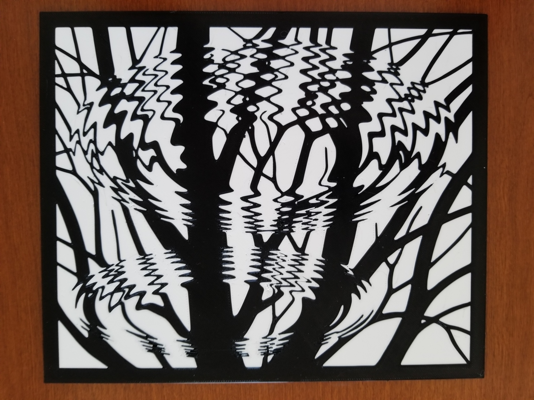 Ripples on a pond (MMU and color print)