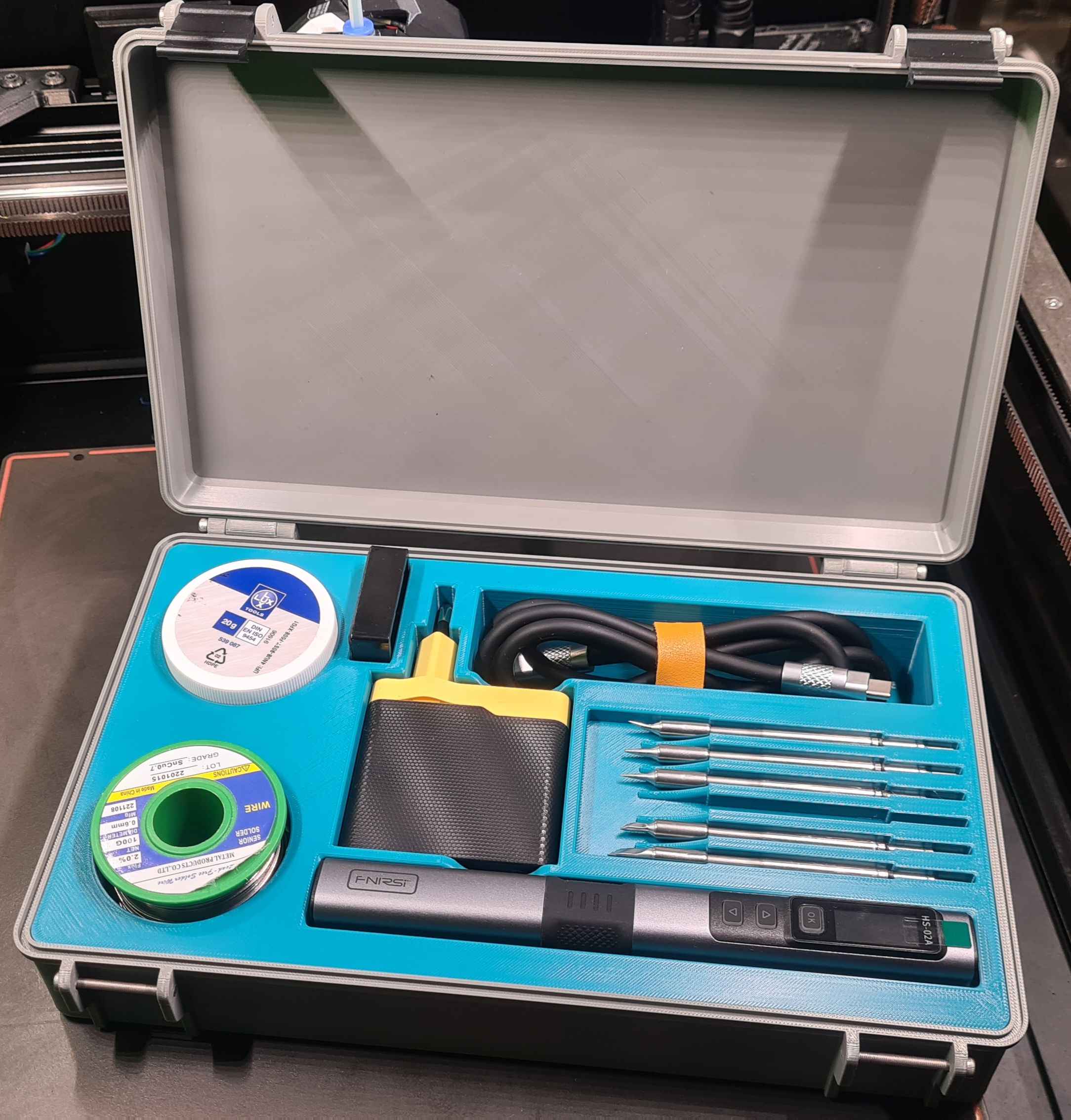 Rugged Box for Fnirsi HS-02A Soldering Iron