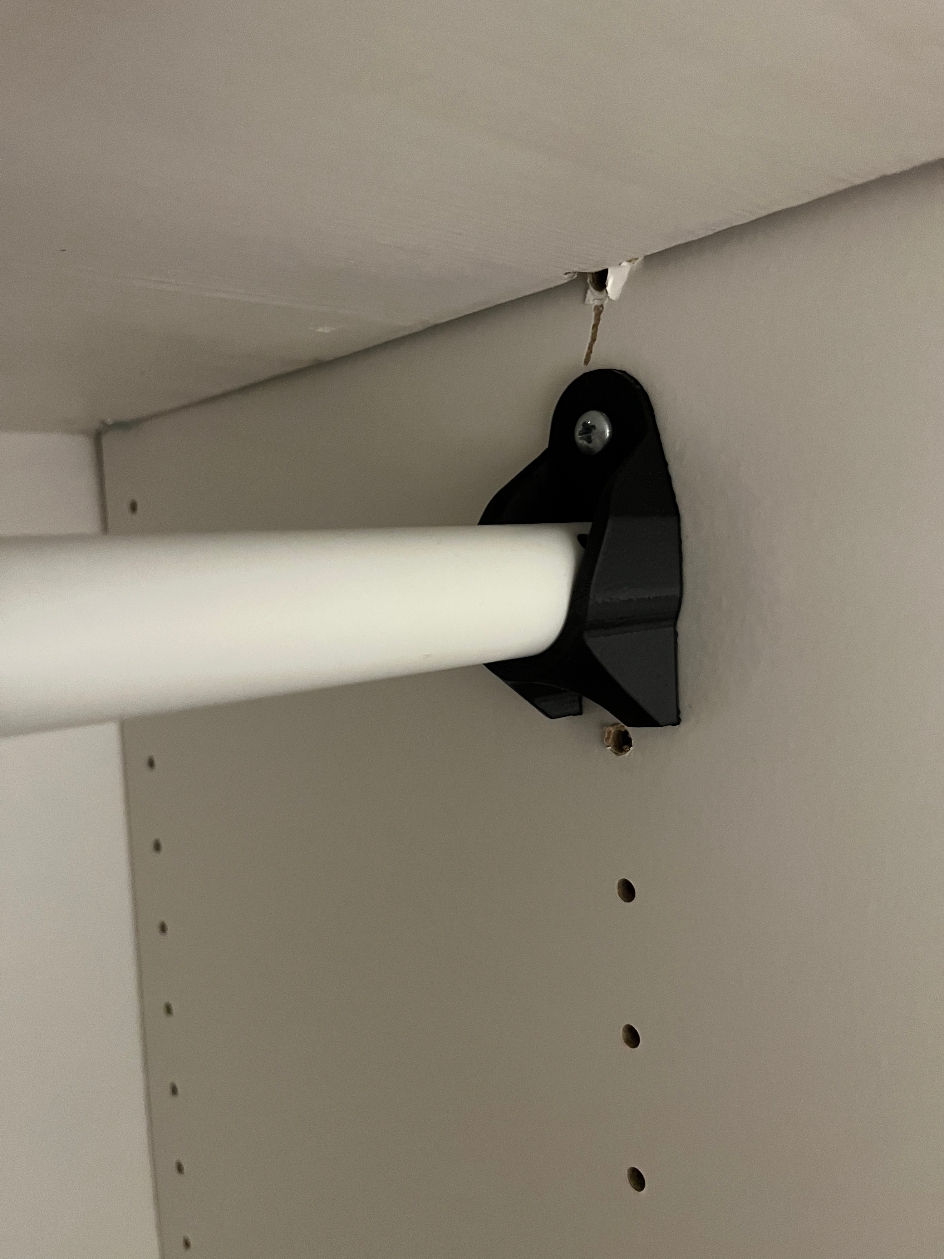RUGGED Closet Rod Holder (IKEA)
