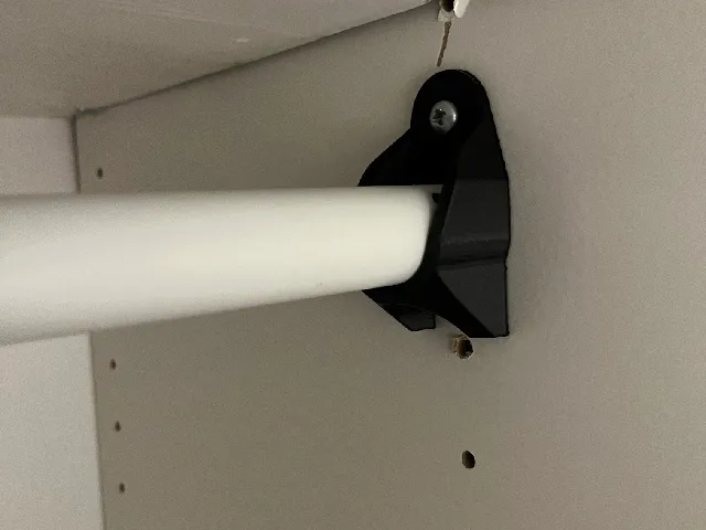 RUGGED Closet Rod Holder (IKEA)