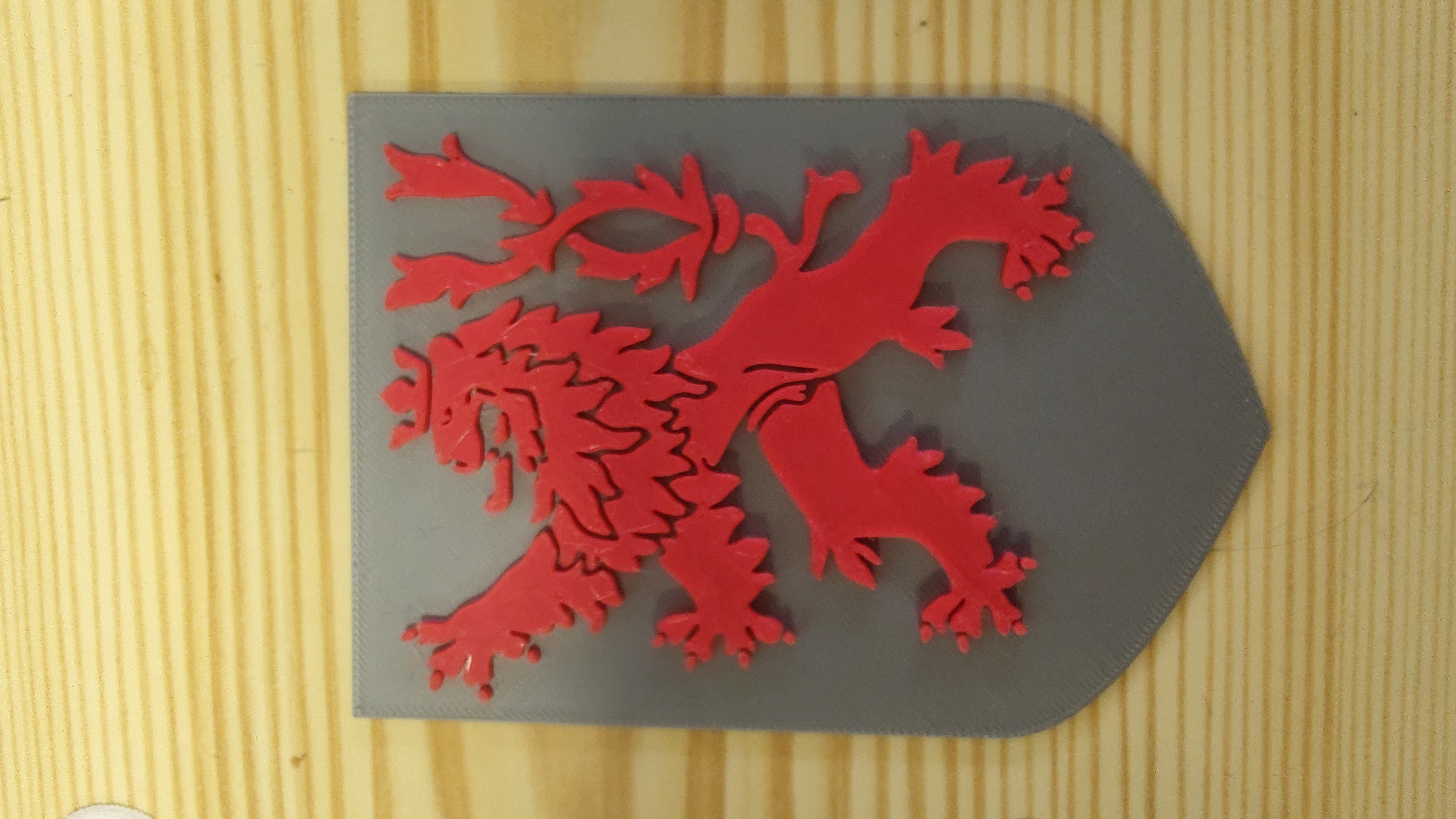 Coat of arms with a Czech lion
