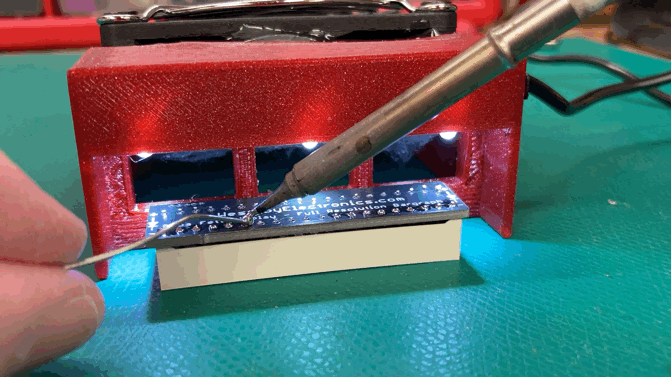 Solder Fume Extractor w/ Lights!