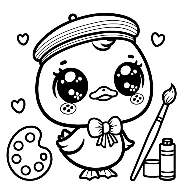 Pato pintor