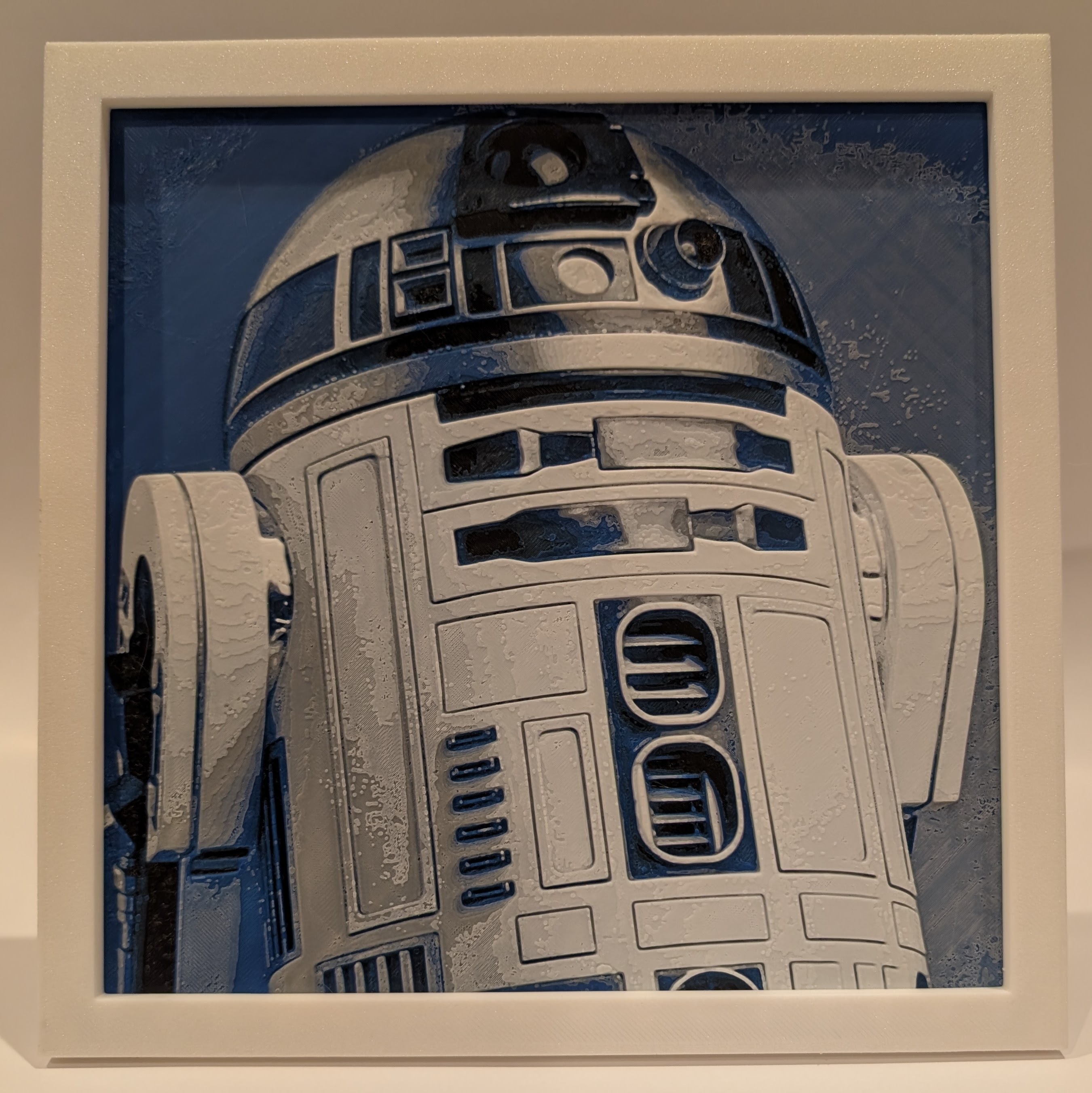 200x200mm R2D2 HueForge Print