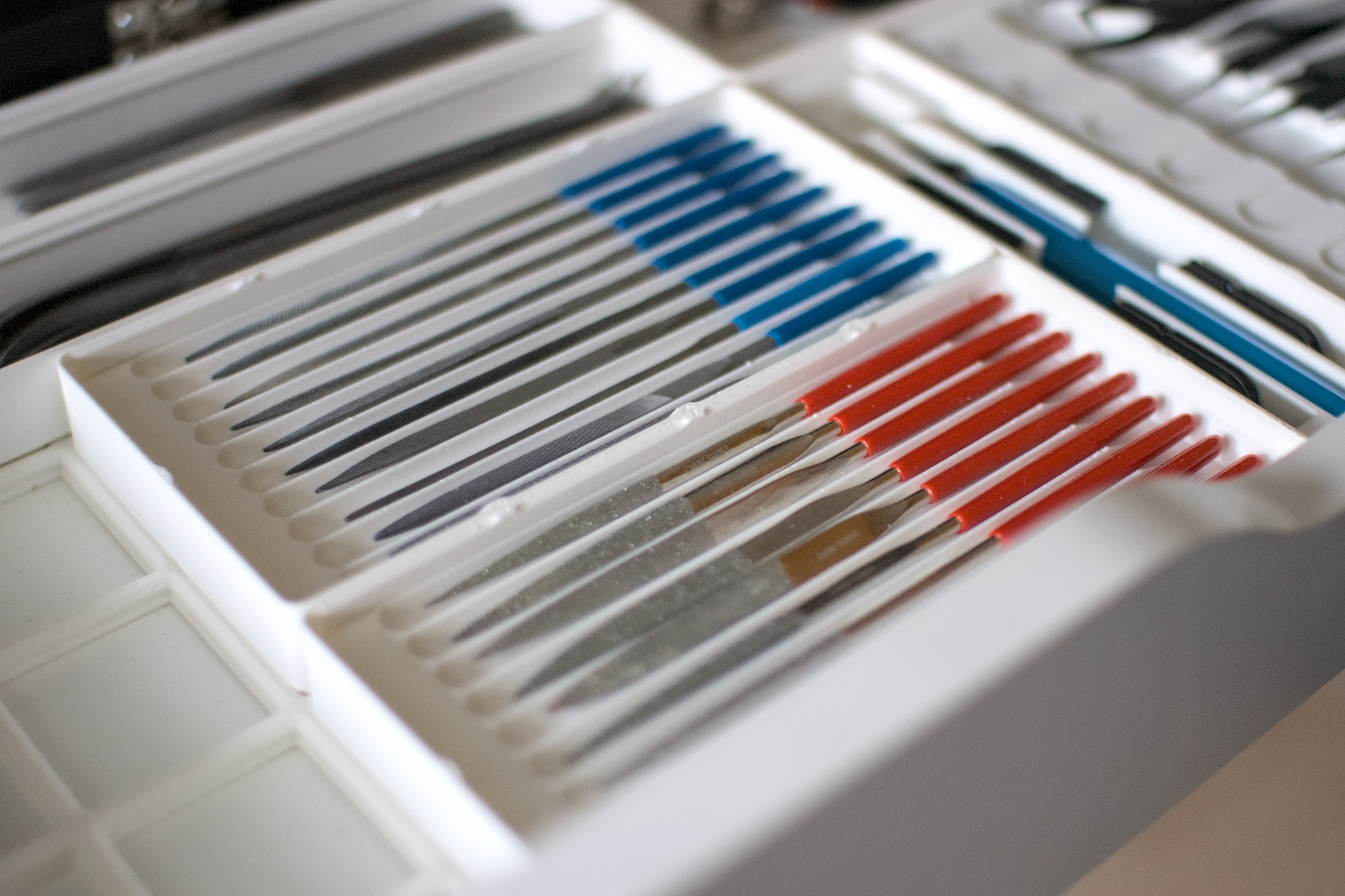 Stackable Gridfinity Needle File Bin