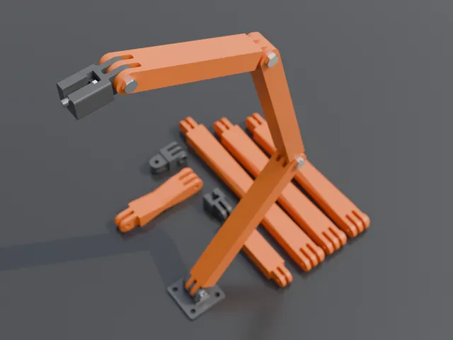Customizable Modular Mounting Arm System (OpenSCAD + STLs)