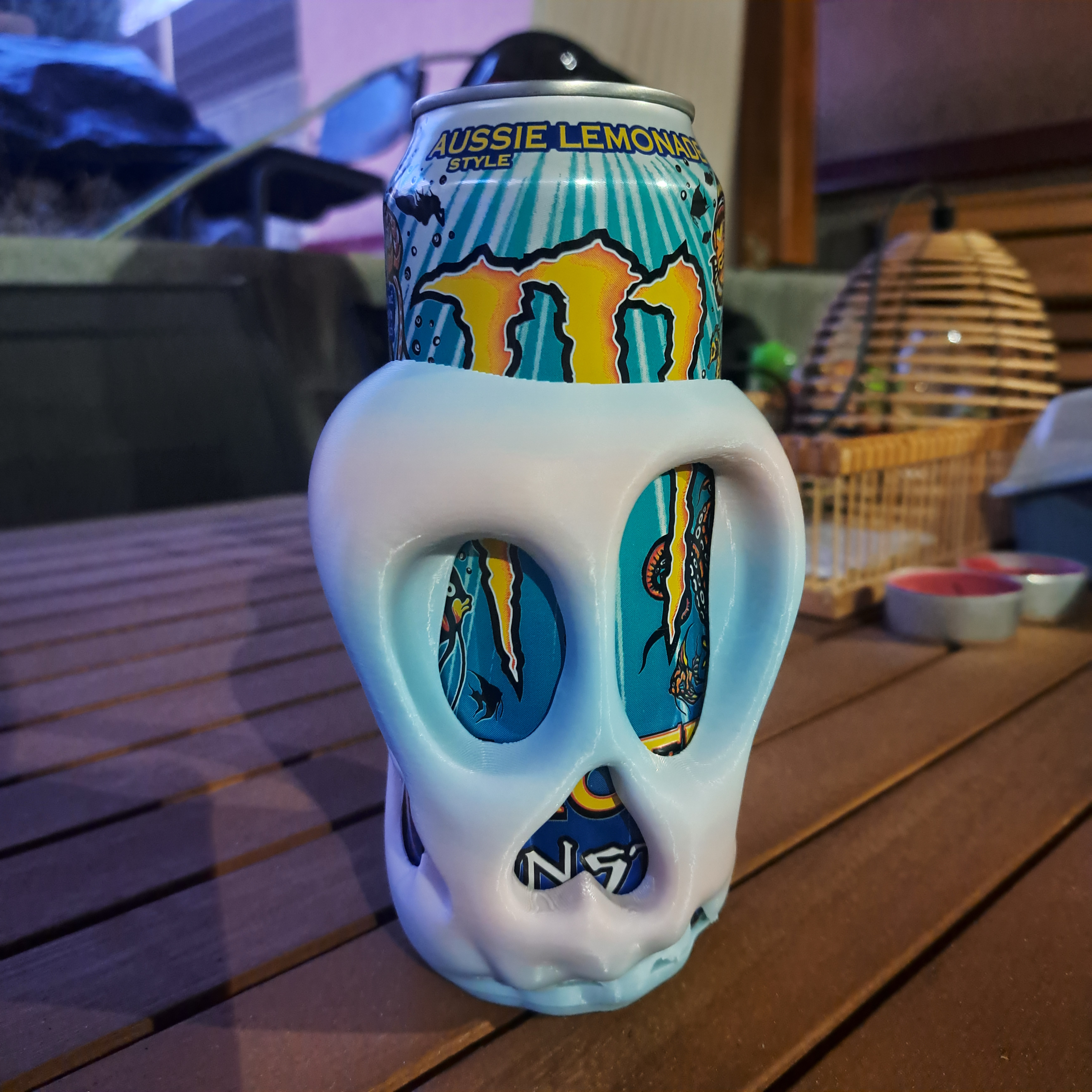 Skull-Shaped Can Holder