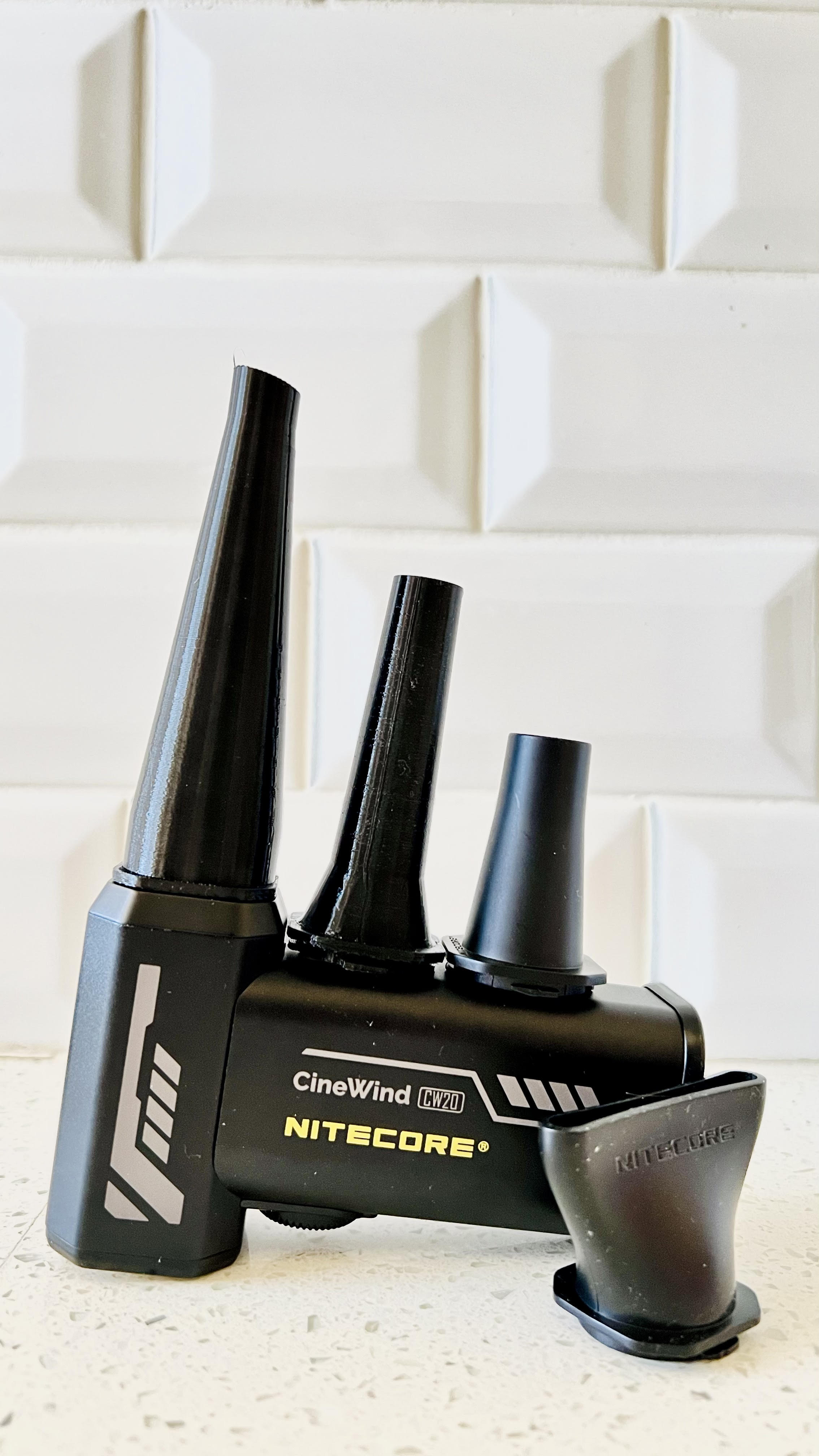 NiteCORE Cinewind CW20 remixed tips like WolfBOX MF100