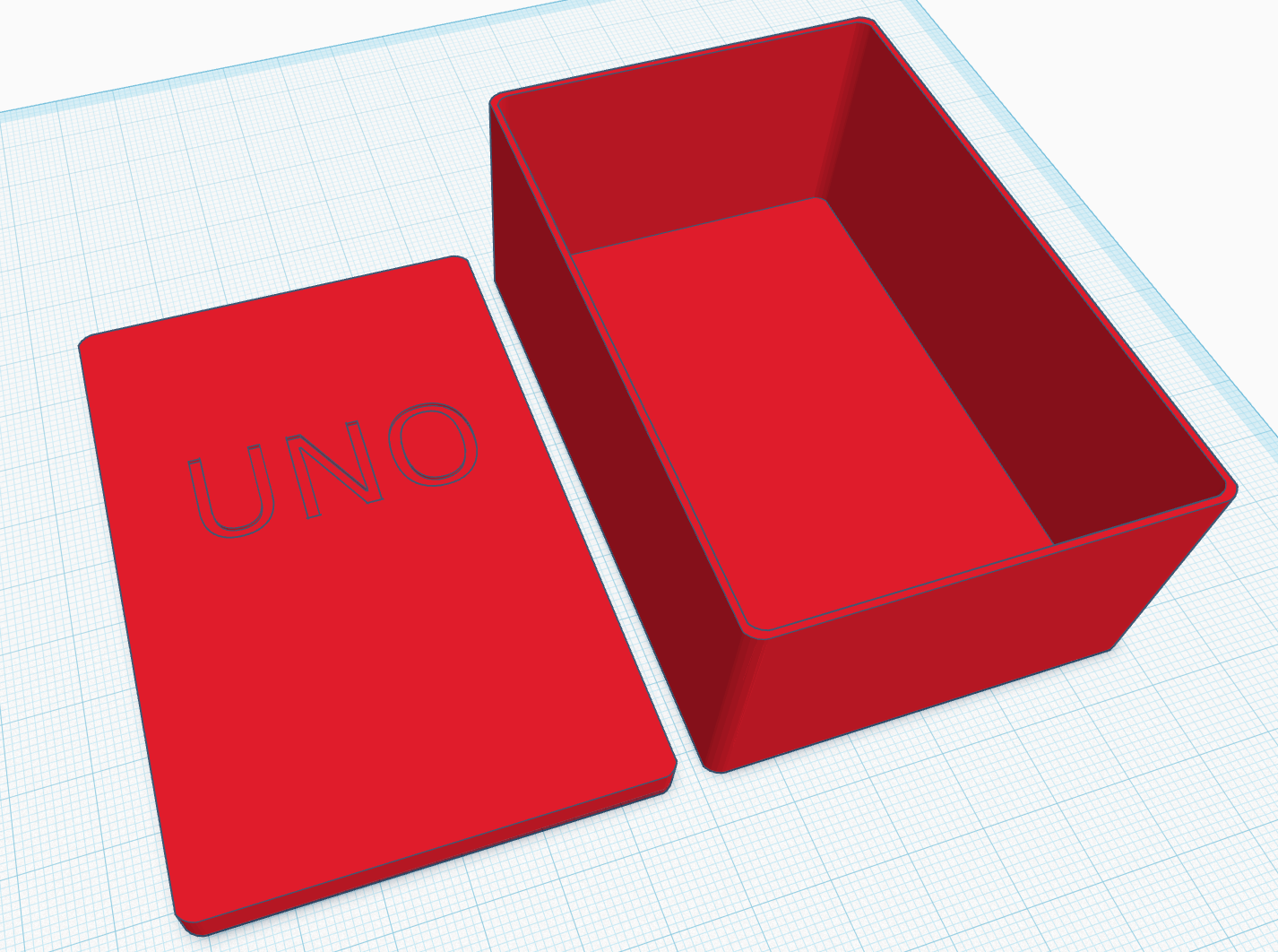 UNO H2O Deck Box with Lid / Kartenbox mit Deckel für UNO H2O