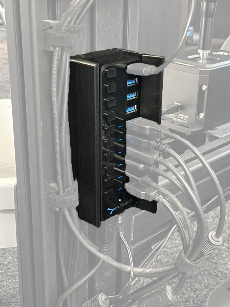 Support Sabrent 10 port USB hub aluminium sim rig - M6 & M8