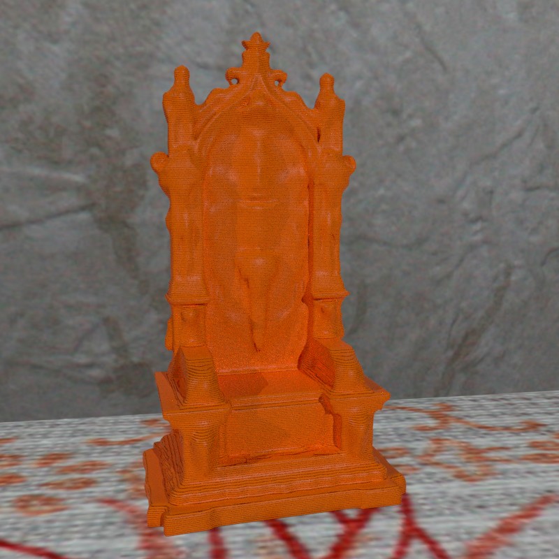 D&D Miniature throne FDM ready Suportless