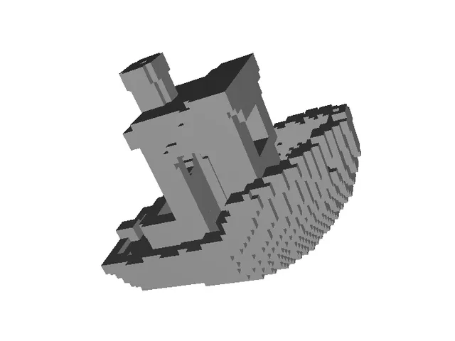 Minecraft / Voxelized 3d Benchy