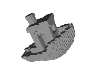 Minecraft / Voxelized 3d Benchy