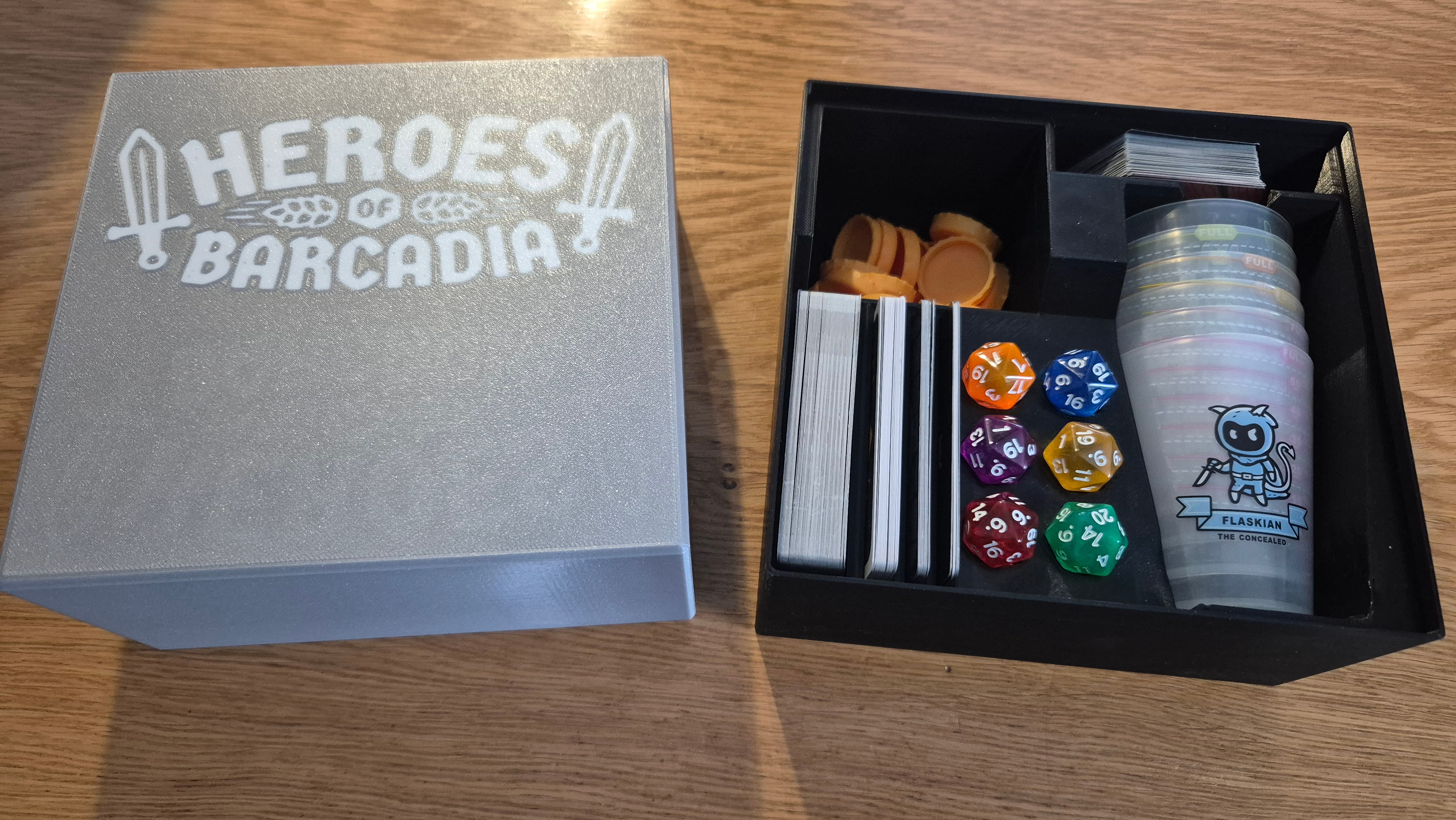Custom Game Box for "Heroes of Barcadia"