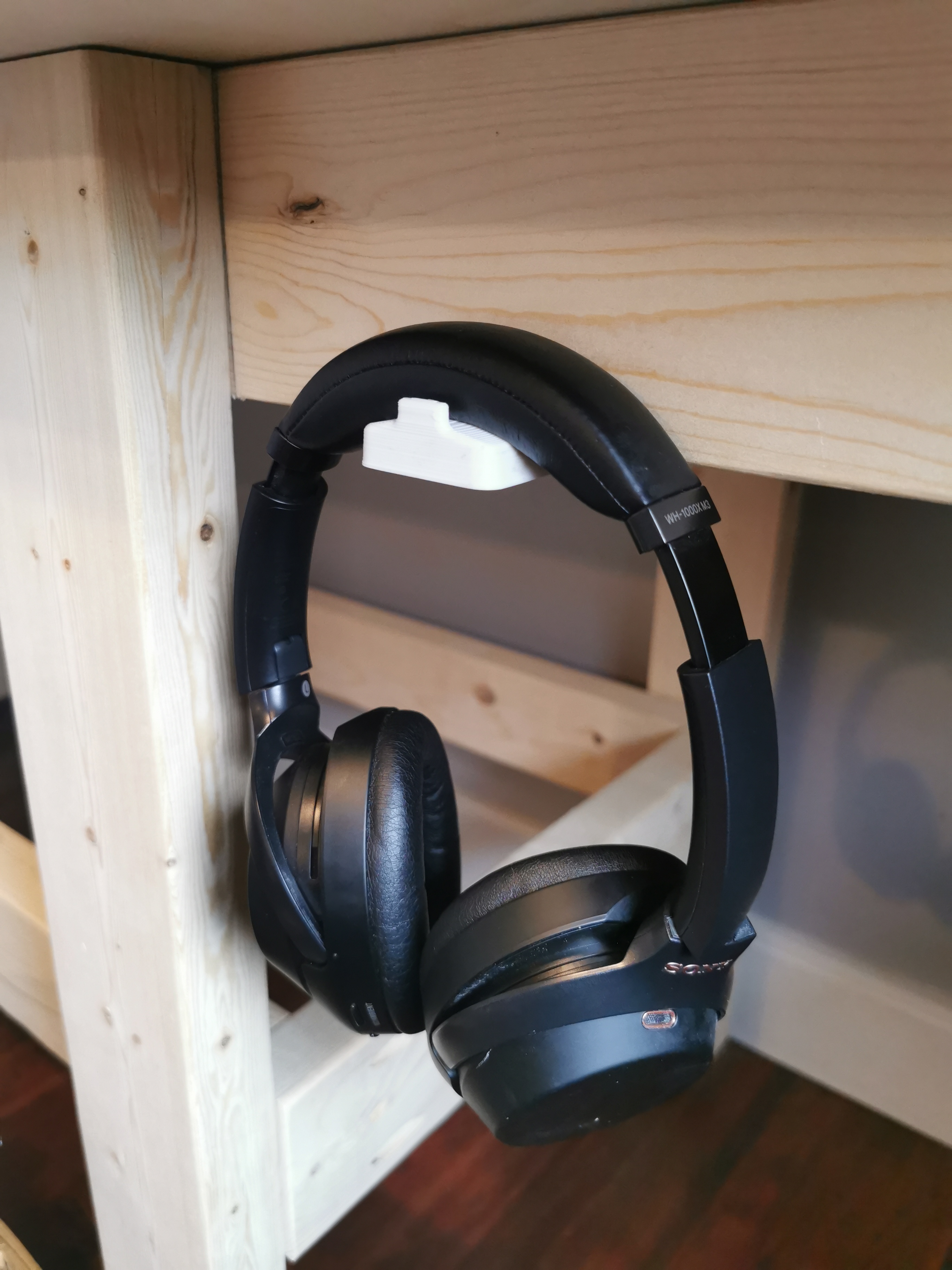 Headphone hook - screw mount