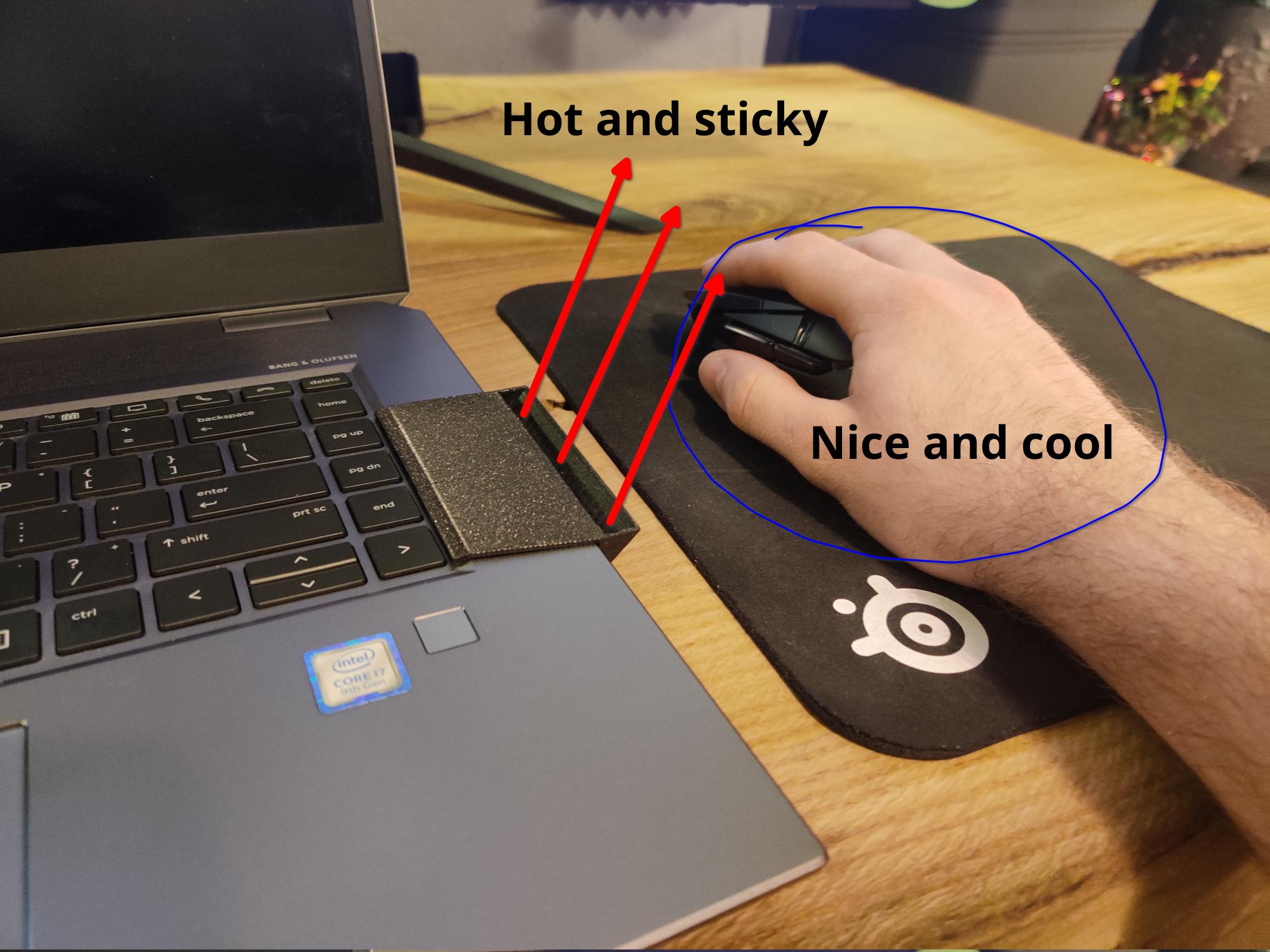 HP ZBook Studio G5 15.6" Exhaust Diverter