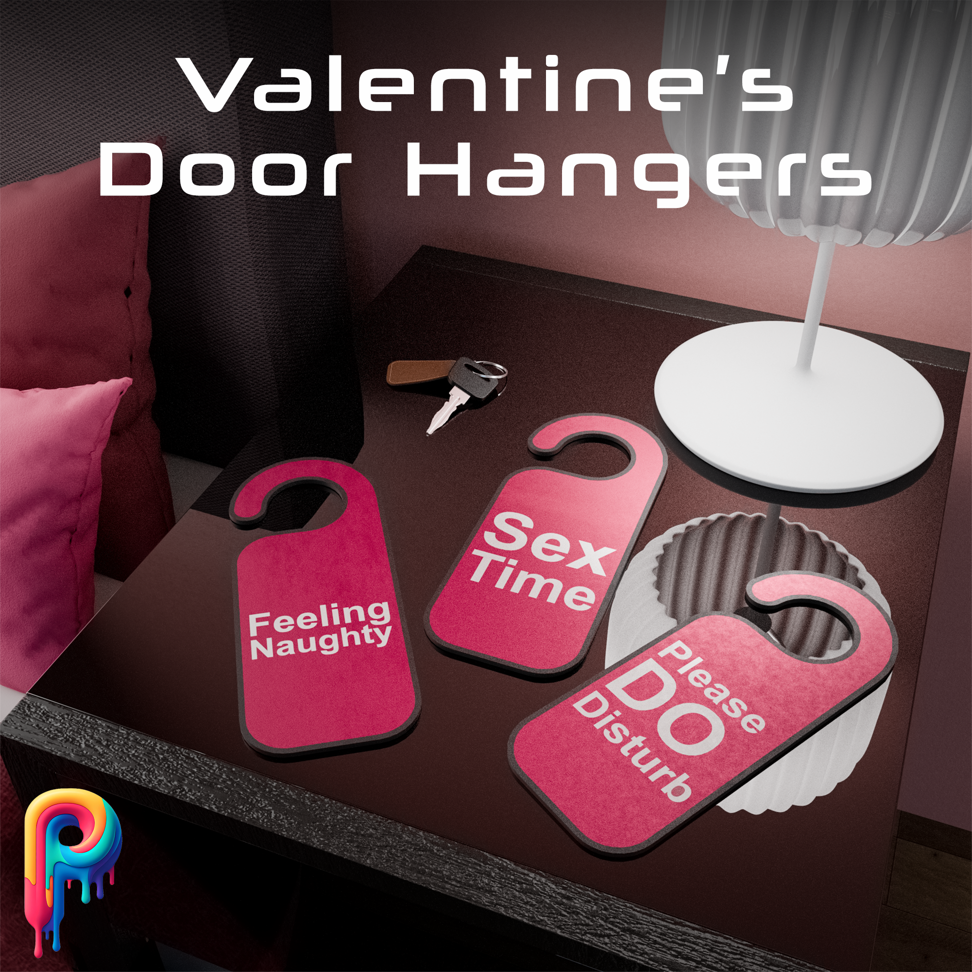 Valentine’s Door Hangers by Polymeria