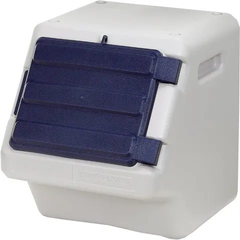 Dog food bin hinge