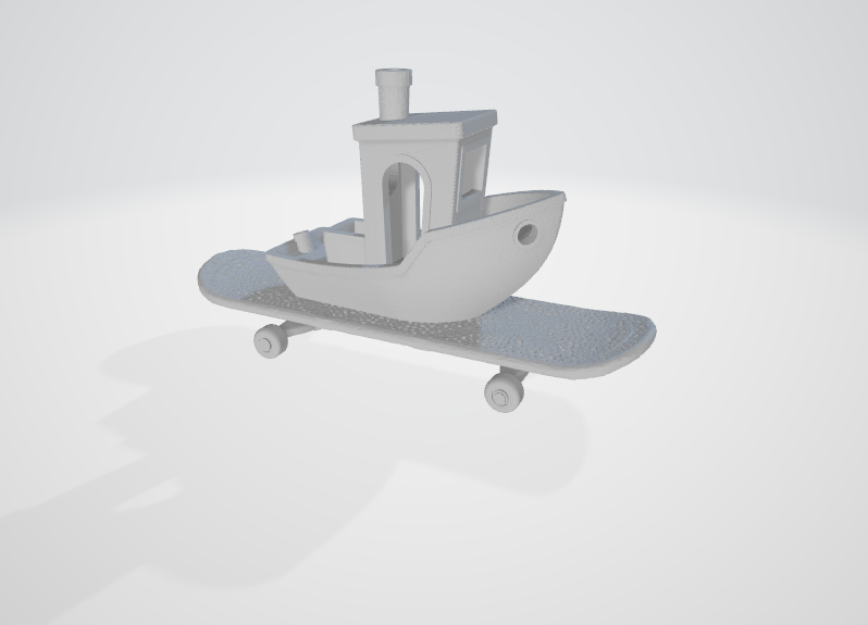 Benchy doesn't like the sea, she prefers to ride a skateboard.