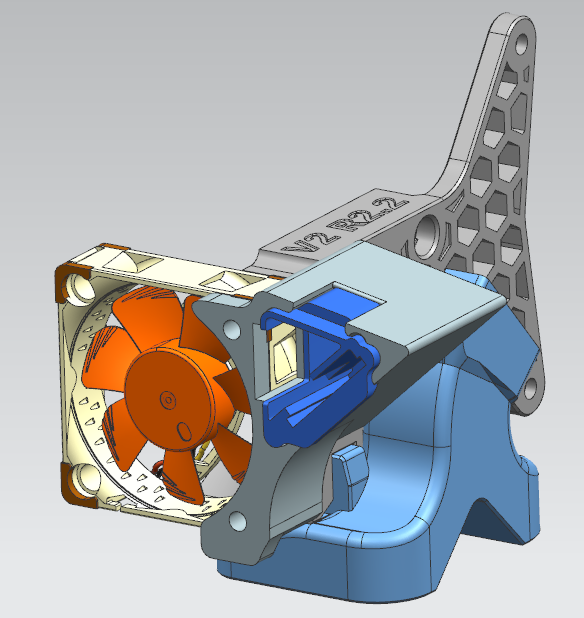 MK3.5 Accelerometer Mount for Delta-P Fan