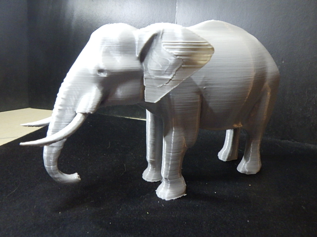 Standing Elephant with tusks