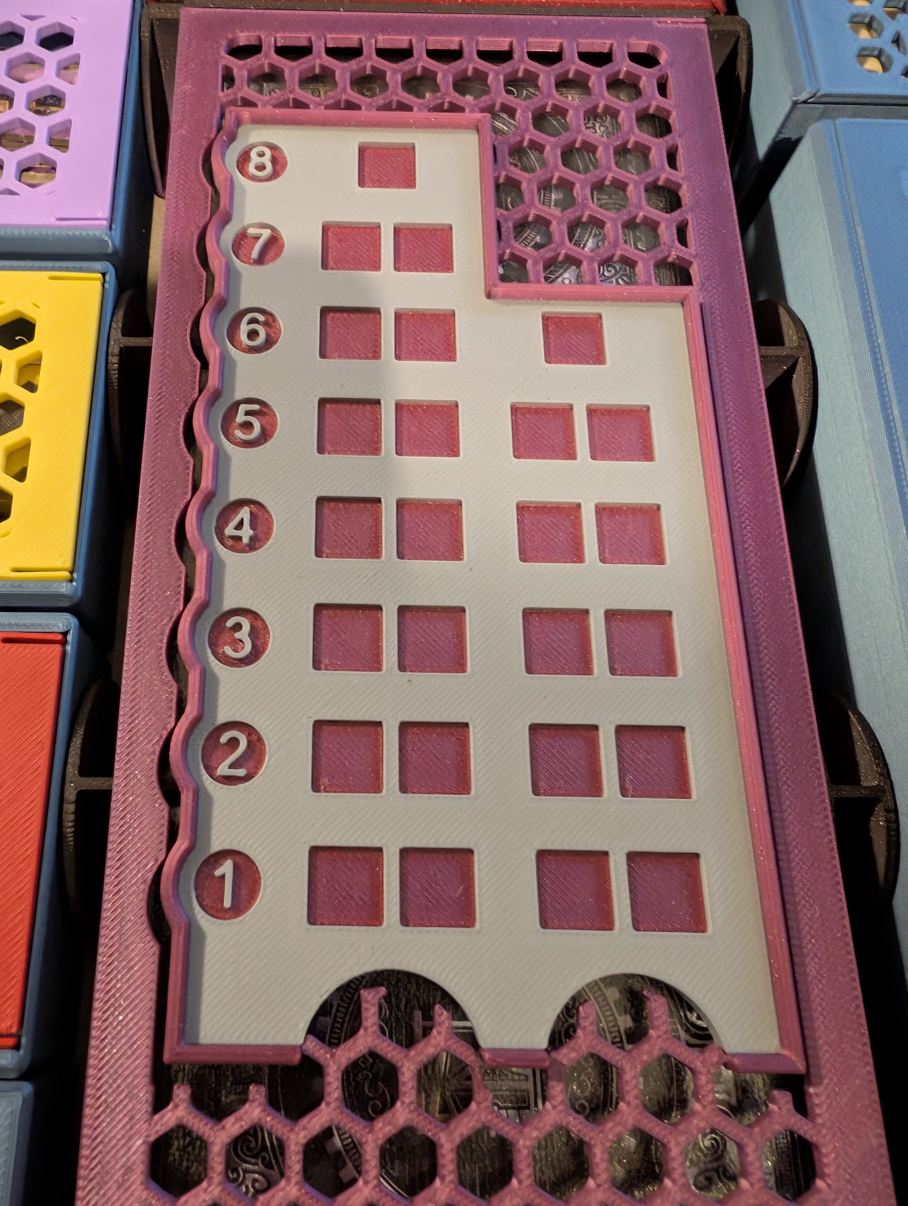 Modified Card Tray (To Hold Battle Sleeves), and Smaller Coal & Iron Storage