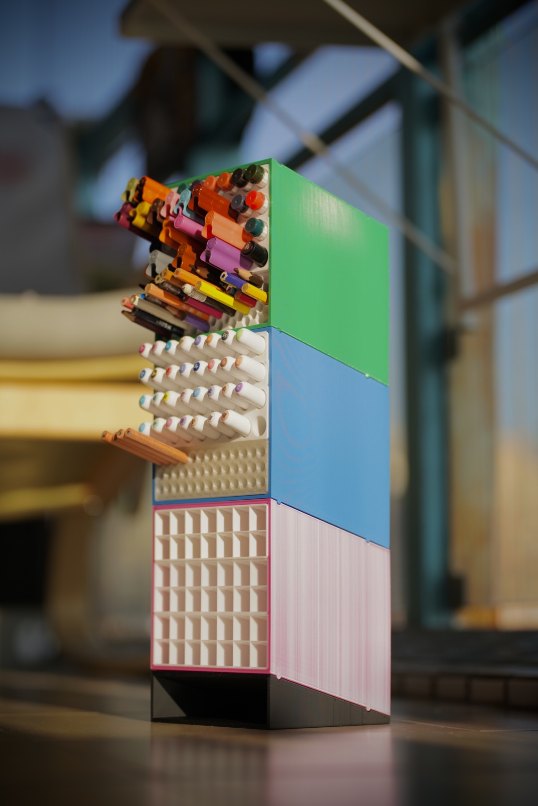 modularization stackable pen holder