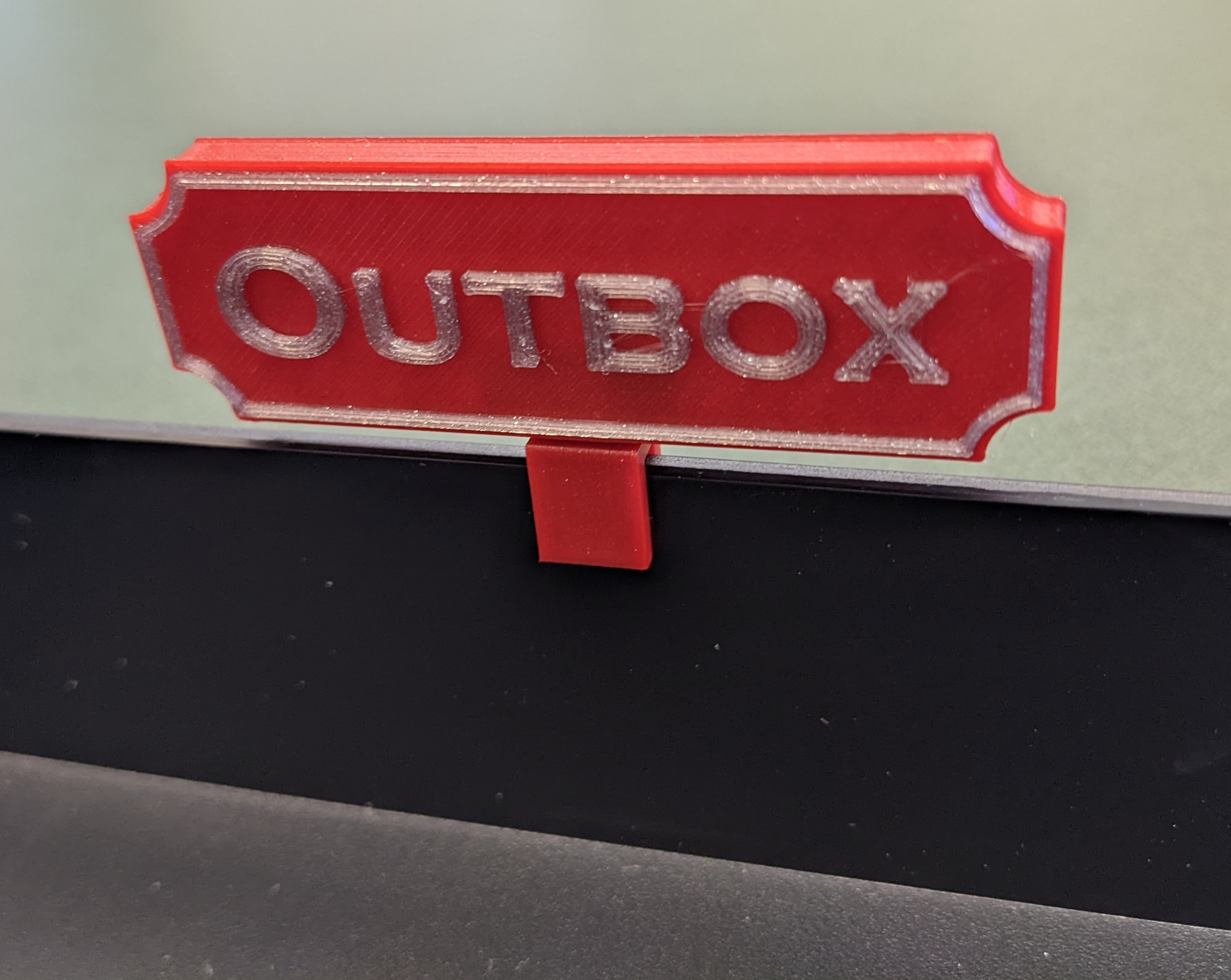 2-Color Inbox/Outbox Signs by WatchMonster | Download free STL model ...
