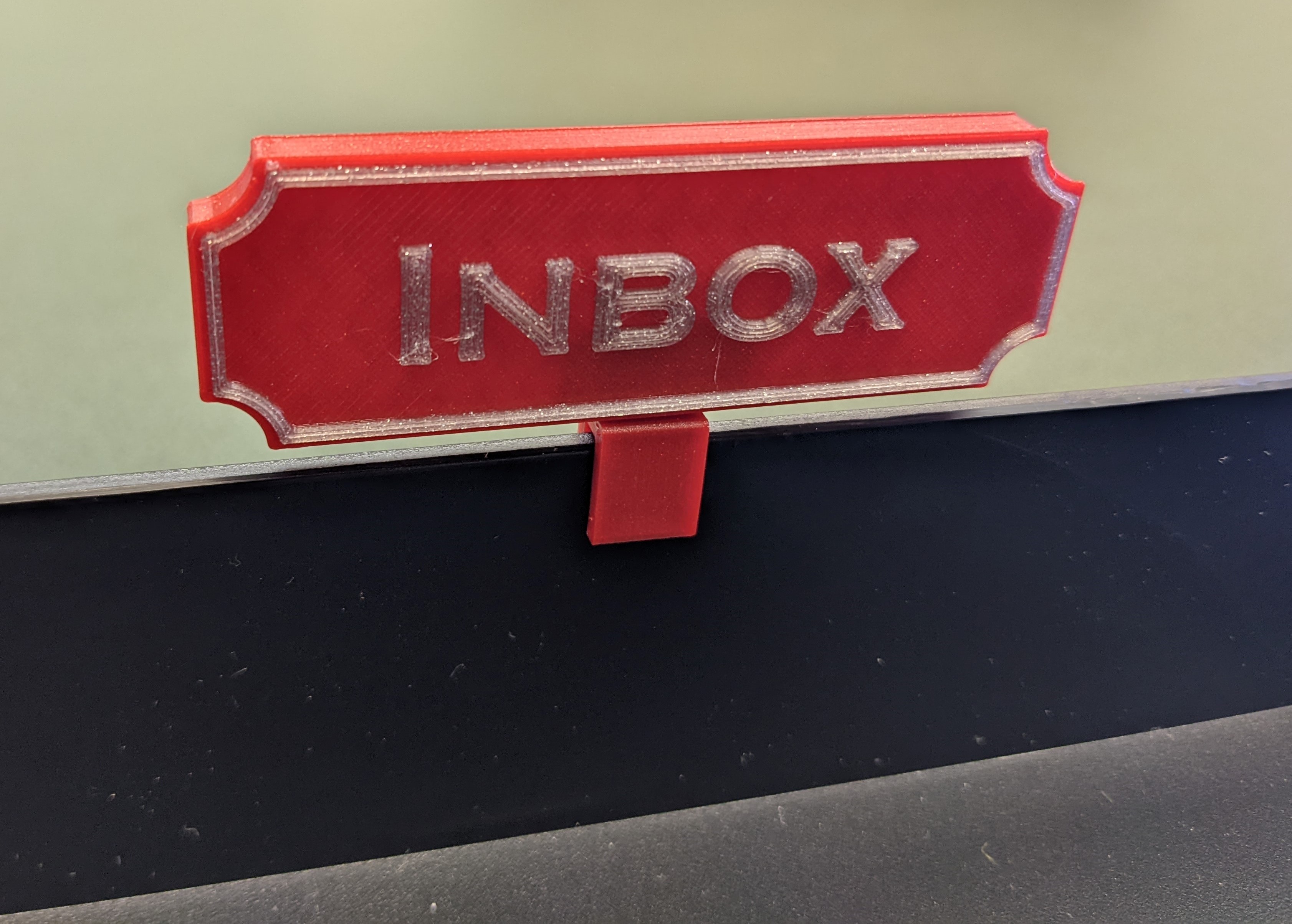 2-Color Inbox/Outbox Signs