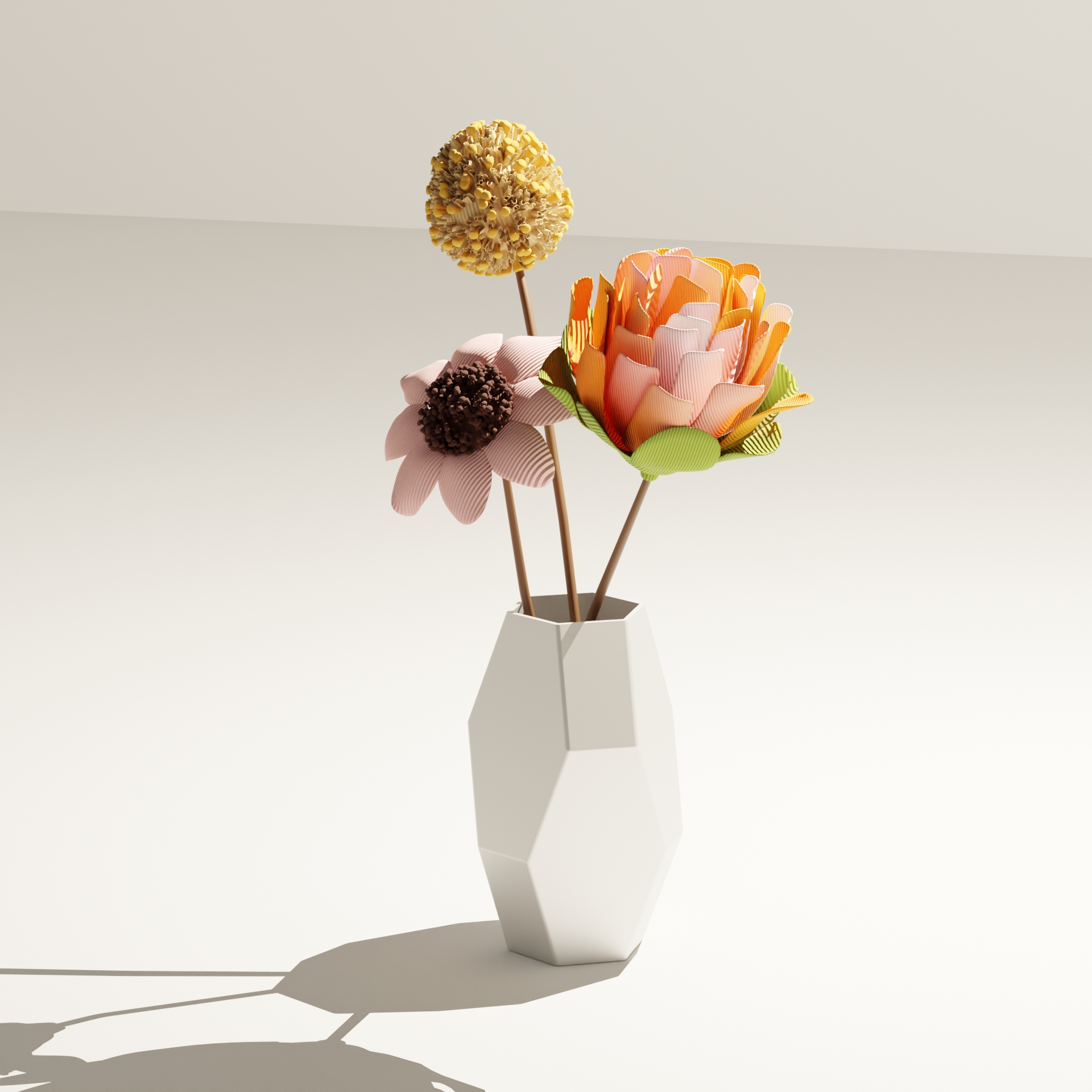 stylish dried flower vase