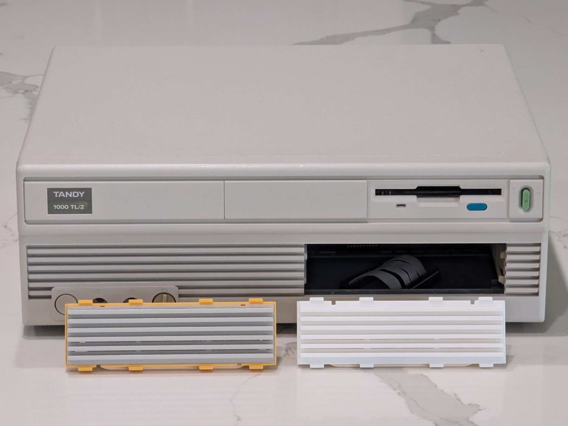 Tandy 1000 TL/2 5.25" Drive Bay Cover Solutions