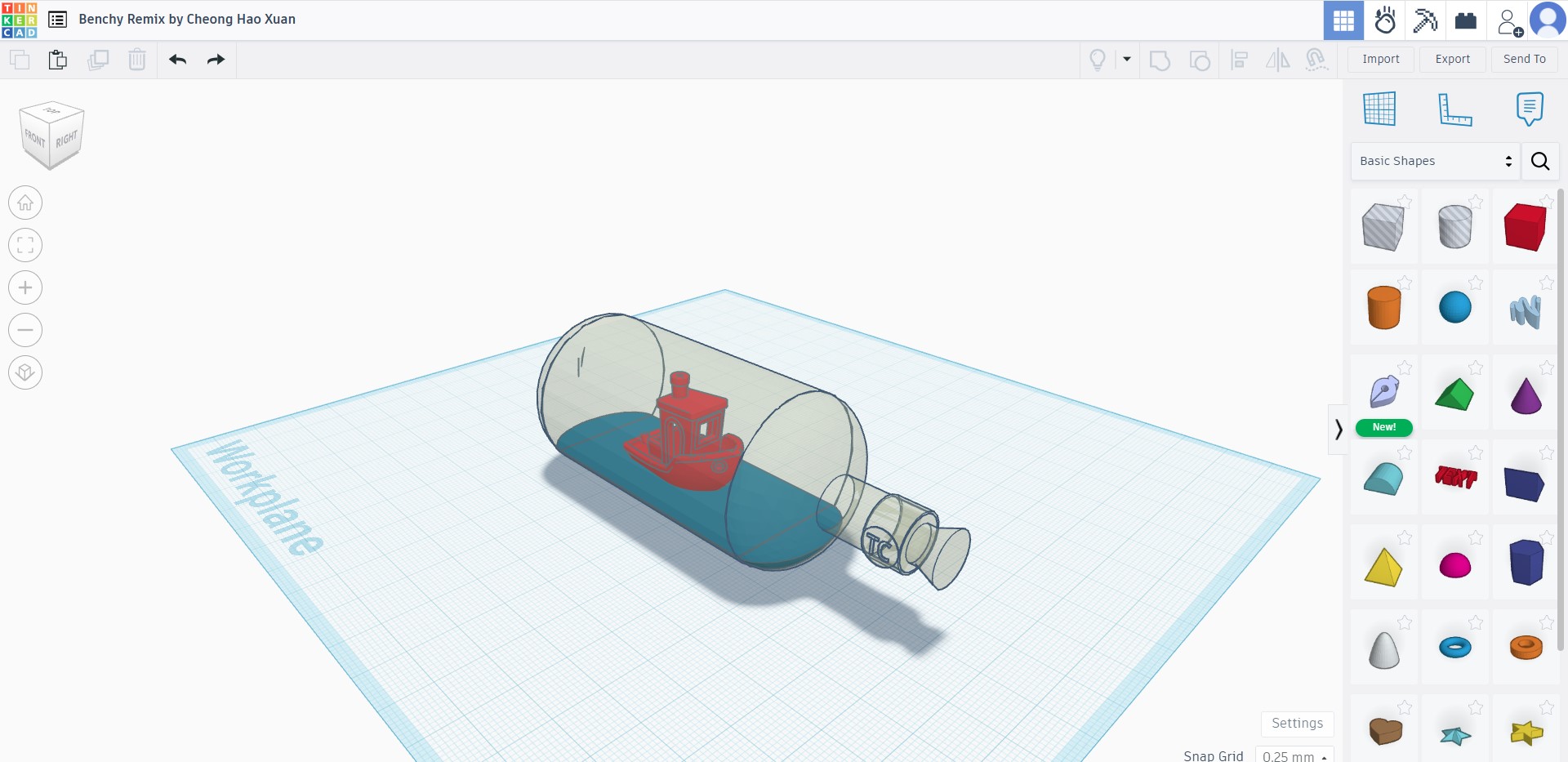Benchy In A Bottle