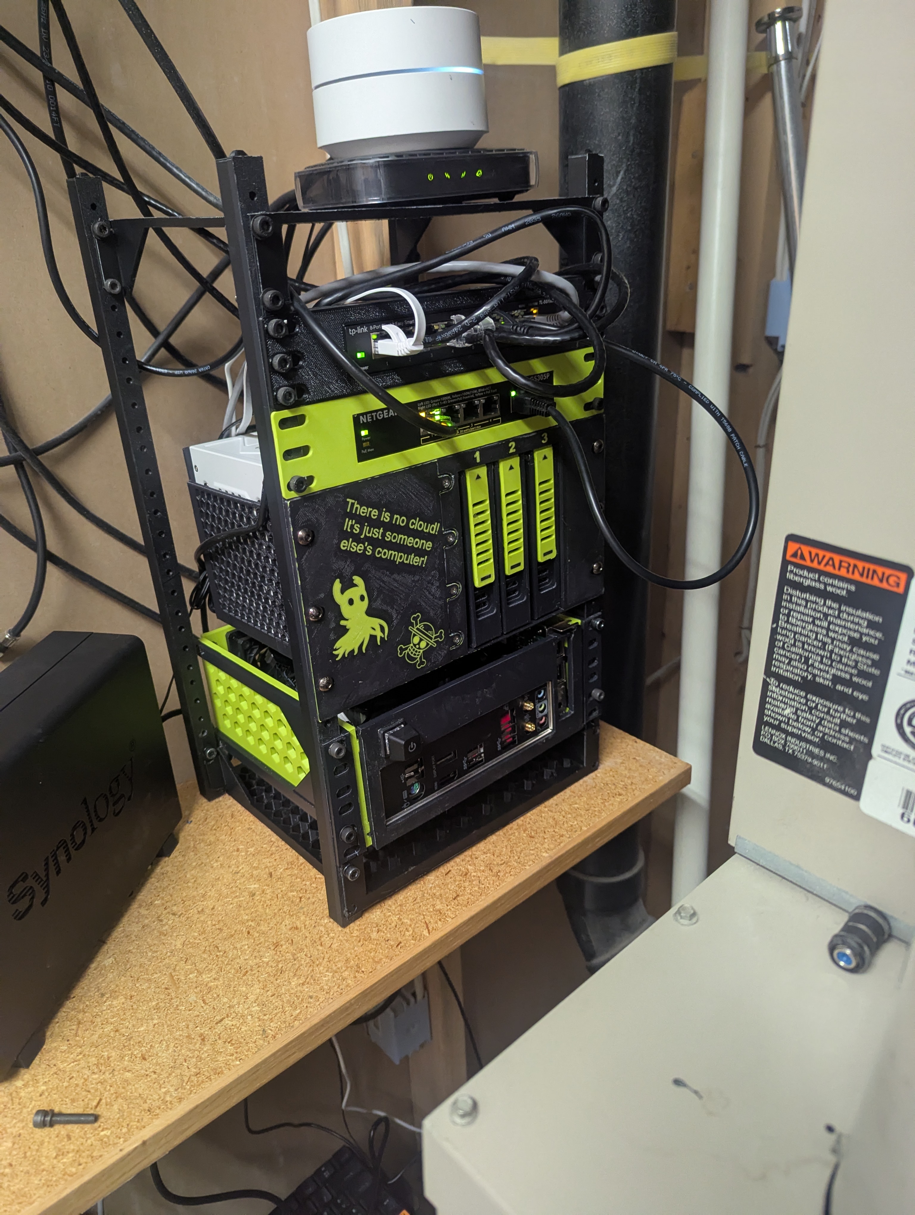 itx server rack wtih 80mm