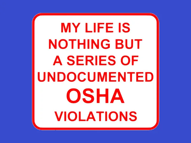 MY LIFE IS NOTHING BUT A SERIES OF UNDOCUMENTED OSHA VIOLATIONS, sign