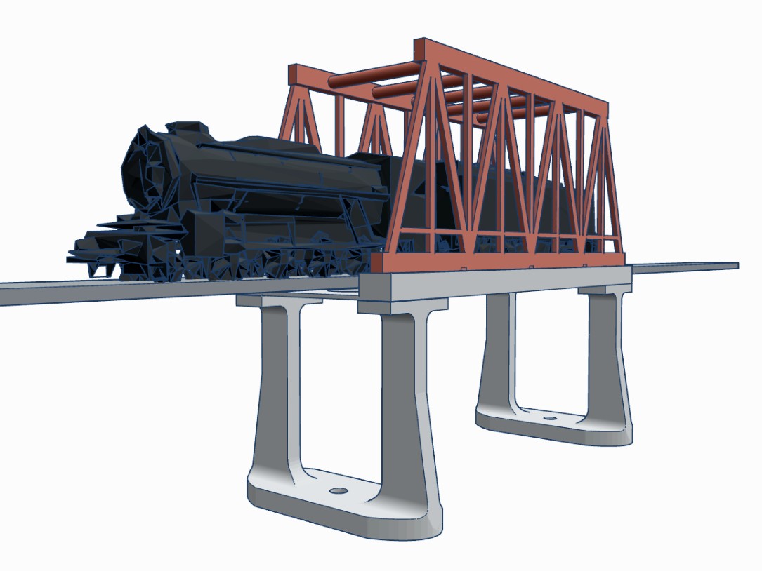 Railway Iron Bridge H0 Scale