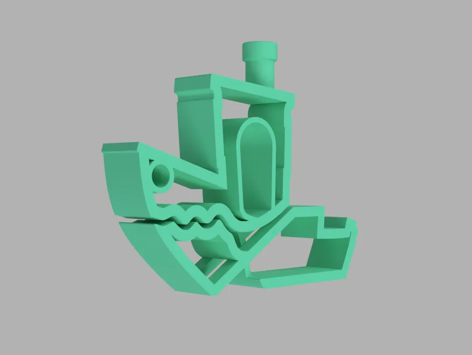Pinchy, a Benchy-shaped clothespin