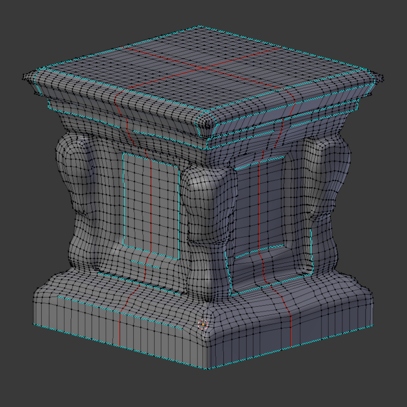 Miniatura 2 do modelo 3D Base Socket Podest for Statue OBJ Quads