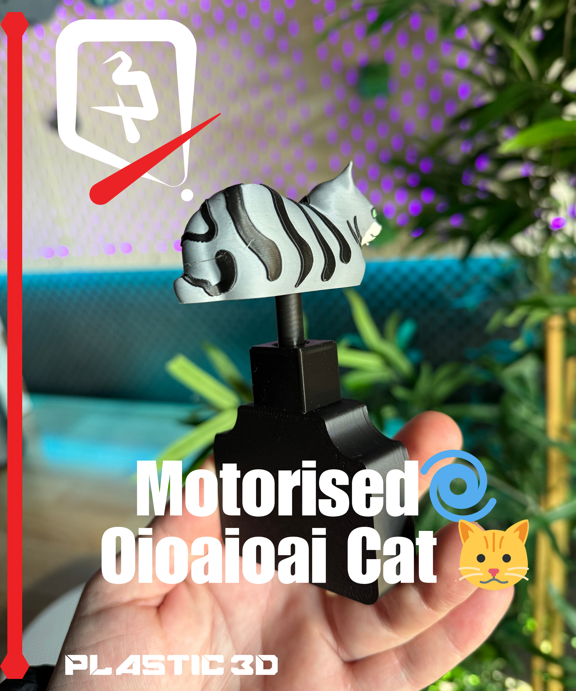 Miniatura 4 do modelo 3D Motorised Oioaioai Cat